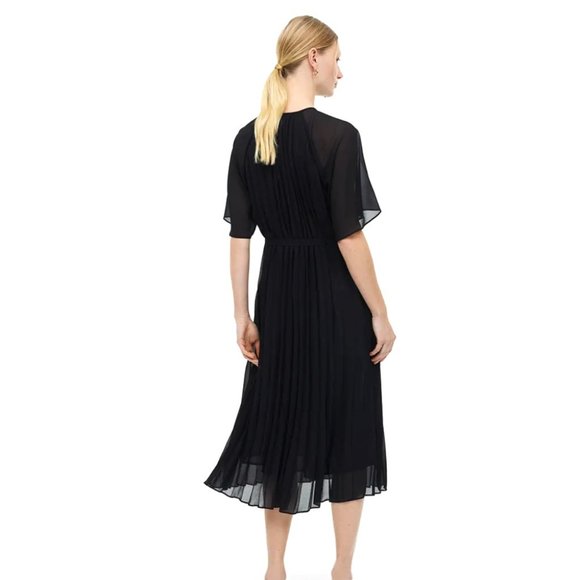 H&M Dresses Hm Pleated Chiffon Dress Poshmark